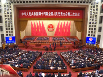 十四届全国人大三次会议举行第二次全体会议 习近平等党和国家领导人出席