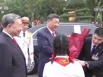 越共中央总书记苏林为习近平举行欢迎仪式