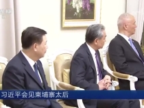 习近平会见柬埔寨太后莫尼列