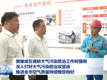 樊維斌在調研大氣污染防治工作時強調 深入打好大氣污染防治攻堅戰 推進全市空氣質量持續穩定向好