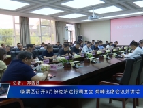 臨渭區召開5月份經濟運行調度會 菊峰出席會議并講話