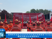 國網陜西省電力有限公司2025年關中區域應急救援基干隊伍互訓互練暨防汛聯合應急演練舉辦