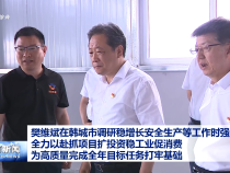 樊維斌在韓城市調(diào)研穩(wěn)增長安全生產(chǎn)等工作時(shí)強(qiáng)調(diào) 全力以赴抓項(xiàng)目擴(kuò)投資穩(wěn)工業(yè)促消費(fèi)?為高質(zhì)量完成全年目標(biāo)任務(wù)打牢基礎(chǔ)