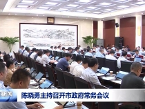 陳曉勇主持召開市政府常務會議