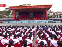 中央代表團向西藏自治區贈送習近平題詞的賀匾