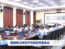 陳曉勇主持召開市政府黨組會議
