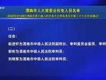 渭南市人大常委會任免人員名單