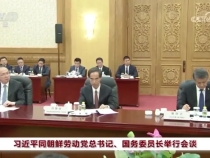 習近平同朝鮮勞動黨總書記、國務委員長金正恩舉行會談