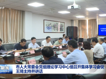 市人大常委會黨組理論學習中心組召開集體學習會議 王琦主持并講話