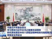 市委召開常委會會議 學(xué)習(xí)貫徹習(xí)近平總書記重要講話精神 研究貫徹落實中央八項規(guī)定精神和防汛搶險救災(zāi)等工作 樊維斌主持會議