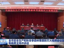 全市安全生產(chǎn)和秋冬季森林草原防滅火視頻會議召開 陳曉勇主持并講話