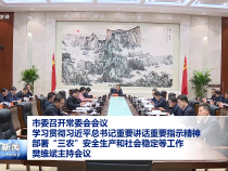 市委召開常委會會議 學習貫徹習近平總書記重要講話重要指示精神 部署“三農”安全生產和社會穩定等工作 樊維斌主持會議