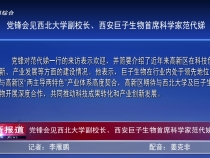黨鋒會(huì)見(jiàn)西北大學(xué)副校長(zhǎng)、西安巨子生物首席科學(xué)家范代娣