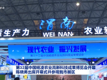 第32屆中國楊凌農業高新科技成果博覽會開幕 陳曉勇出席開幕式并參觀我市展區