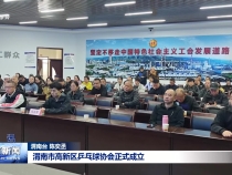 渭南市高新區乒乓球協會正式成立