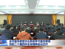 全市宣傳思想文化系統(tǒng)學(xué)習(xí)宣傳貫徹黨的二十屆四中全會(huì)精神會(huì)議召開(kāi)