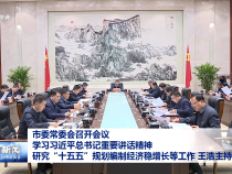 市委常委會召開會議 學習習近平總書記重要講話精神研究“十五五”規劃編制經濟穩增長等工作 王浩主持會議