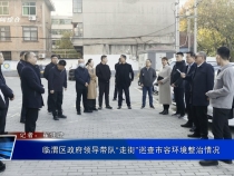 臨渭區政府領導帶隊“走街”巡查市容環境整治情況