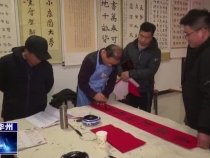 华州区文化馆举办迎春纳福义写春联活动