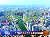 2019年1-11月 渭南市房地产开发投资高速增长