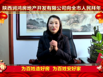 陕西润鸿房地产开发有限公司向全市人民拜年