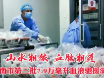 热血接力  渭南第三批7.9万毫升血液驰援湖北