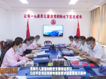 渭南市儿童福利院党支部传达学习习近平总书记来陕考察重要讲话重要指示精神