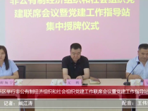 高新區舉行非公有制經濟組織和社會組織黨建工作聯席會議暨黨建工作指導站授牌儀式