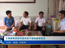 王海峰看望慰问退休老干部和困难党员
