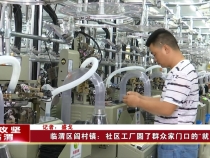 临渭区阎村镇：社区工厂圆了群众家门口的“就业梦”