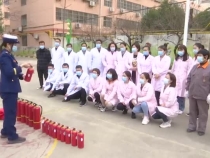 临渭区消防救援大队在渭南市儿童福利院开展学雷锋宣传活动