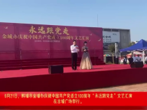 韓城市金城辦慶祝中國共產(chǎn)黨成立100周年“永遠跟黨走”文藝匯演舉行