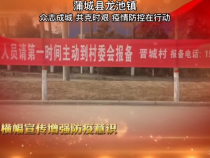 蒲城县龙池镇：众志成城 共克时艰 疫情防控在行动