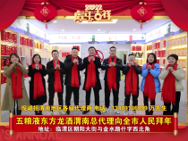 五粮液东方龙酒渭南总代理向全市人民拜年