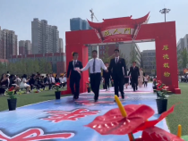 渭南市瑞泉中学：线上成人礼  隔空伴成长