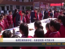 临渭区朝阳路学校：名家进校园 书艺薪火传