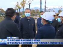陈晓勇在调研重点项目建设时强调 高效推进民生项目早日建成投用 不断实现人民对美好生活的向往