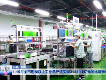 1-10月全市规模以上工业总产值实现2184.45亿元同比增长6.6%