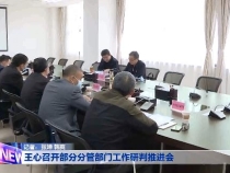 王心召开部分分管部门工作研判推进会