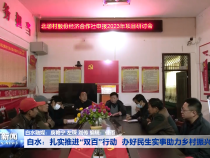 白水：扎实推进“双百”行动 办好民生实事助力乡村振兴