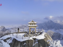 西岳华山：雪霁初晴 群山巍峨“舞银龙”