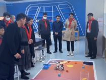 共青团陕西省委李臻副书记一行在渭南市第一小学调研指导少先队工作