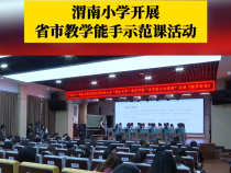 渭南小学开展省市教学能手示范课活动