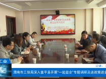 【渭南工信】渭南市工信局深入富平县开展“一起益企”专题调研及送政策进企业活动