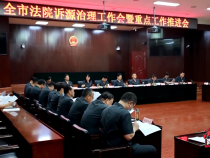 渭南中院召开全市法院诉源治理工作会暨重点工作推进会