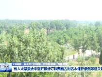 省人大常委会来渭开展修订陕西省古树名木保护条例等相关调研
