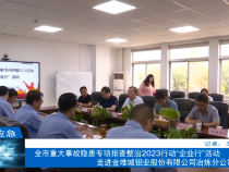【渭南应急】全市重大事故隐患专项排查整治2023行动“企业行”活动走进金堆城钼业股份有限公司冶炼分公司