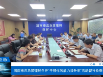 【渭南应急】渭南市应急管理局召开“干部作风能力提升年”活动督导检查汇报会