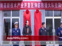 渭南高新区消防救援大队挂牌成立