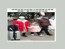 最小新冠肺炎患者甜甜一家三口治愈出院